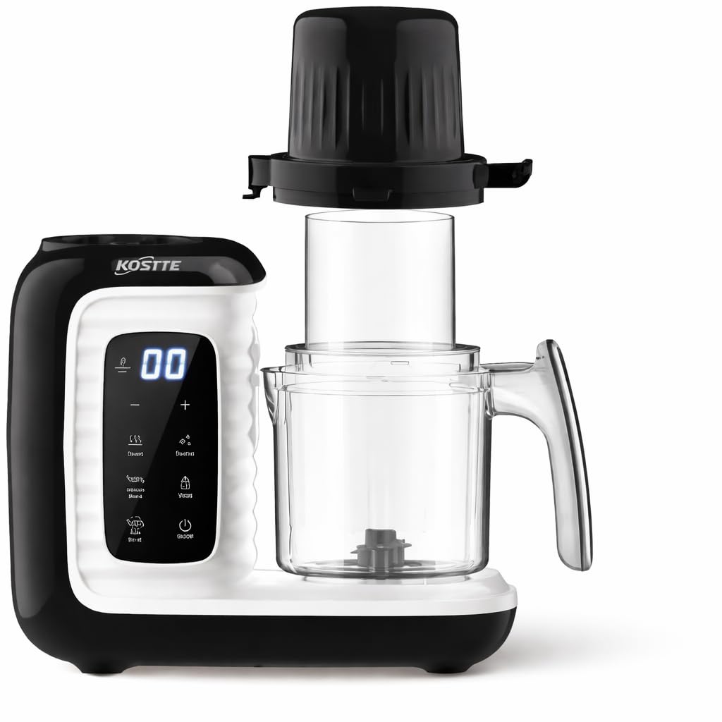Baby Food Maker Senza BPA 2 in 1 Robot da Cucina per Bambini Cuoci a Vapore e Frulla