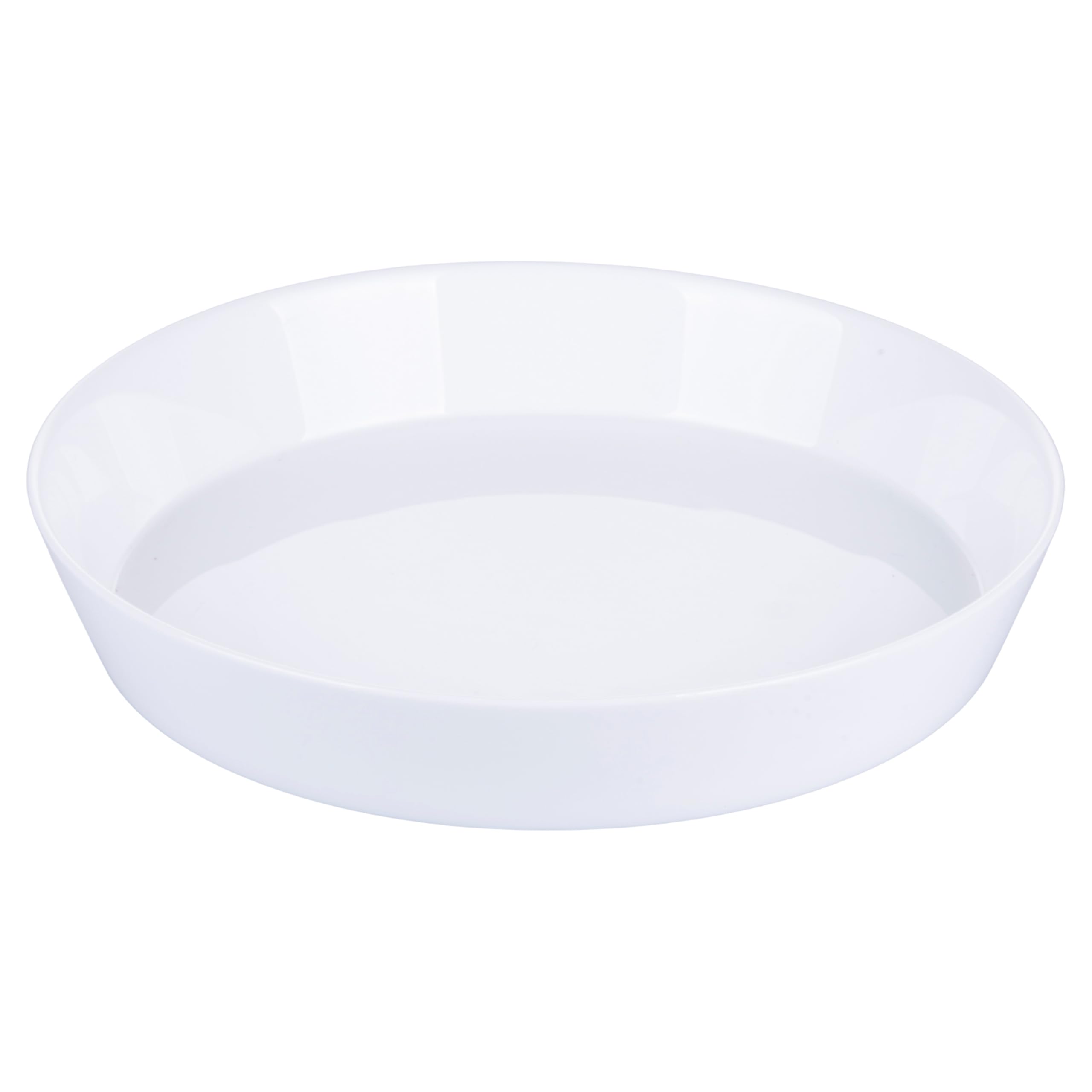 Set of 6 White Opal Glass Soup Plate 22.5 cm