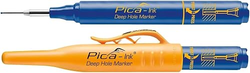 Pica INK Blue Deep Hole Permanent Marker Pen Fine Tip 150-41