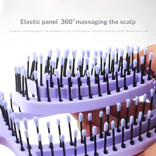Image of Premium 3D Detangling Hair Brush for Women & Men- Anti Hair Fall Comb for Curly, Wavy & Straight Hair | Hair Straightening Brush, Wet & Dry Styling Brush | Scalp Massager, Frizz Control & Tangle Free Grooming Brush (PACK OF 1)