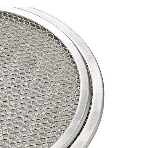 Bandeja para Pizza de 15/23/38 Pulgadas, Malla Redonda de Aluminio para Hornear Pizzas, Bandeja para Masa Fina, Herramienta de Malla para Hornear Pizzas de Acero (15 cm) (23 cm)