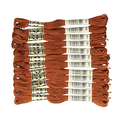 Image of DMC 6-Strand Embroidery Cotton Floss, Dark Mahogany