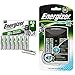 Energizer Piles Rechargeables AA, Recharge Power Plus, Lot de 8 (Amazon Exclusif) + Chargeur Piles Rechargeables, pour AA et AAA Piles (4 Piles AA Incluses)