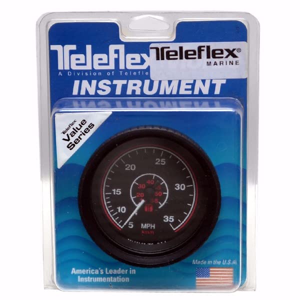 Teleflex Boat Speedometer 13521PH | International 35 MPH 3 3/8 Inch