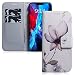 Produktbild MRSTER Google Pixel 3A XL Hülle Leder, Langlebig Leichtes Klassisches Design Flip Wallet Case PU-Leder Schutzhülle Brieftasche Handyhülle für Google Pixel 3A XL. EF PU- White Lotus