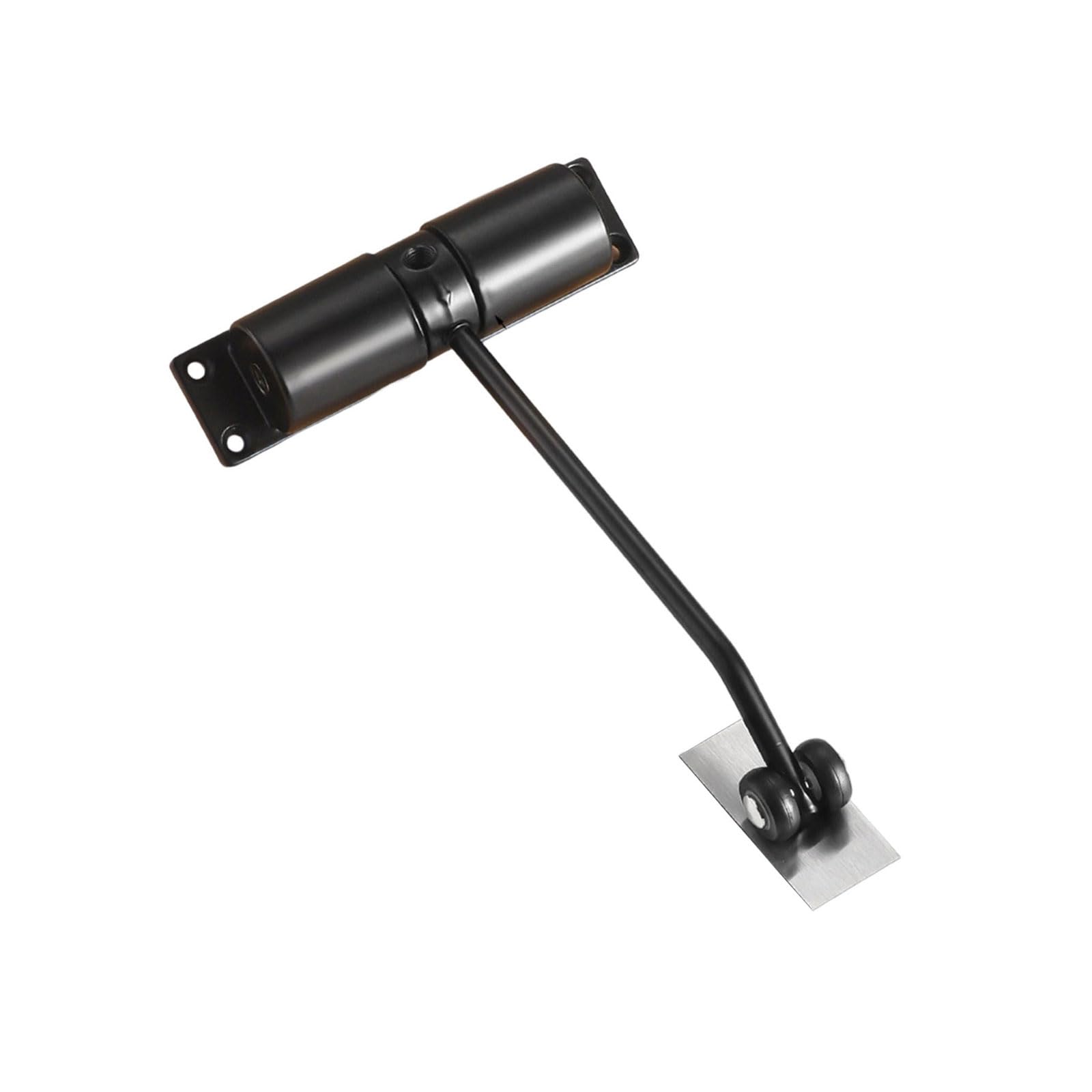 Nvoqilin Round Black Auto Close Door Hardware Permanent Rustless Construction Smooth Quiet Ending Excellent For Residential Commercial Spaces Automatic Door Tighter Closing Joint