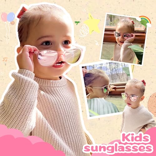 Pro Acme Kids Polarized Sunglasses for Girls Boys,TR90 Lightweight Frame 100% UV Protection for Children Age 3-92