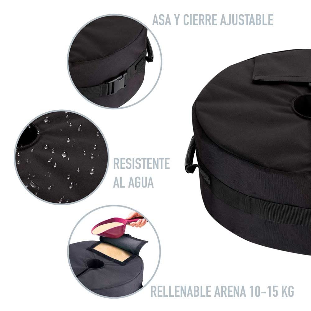 Aktive Sonnenschirmhalter-Tasche – 50 Cm Durchmesser, Mit Sand Füllbar – Für Strand, Garten & Terrasse