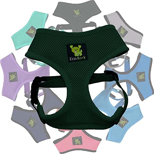 EcoBark Dog Harness - Luxurious Soft Mesh - Eco-Friendly Over the Head Vest Harness - No Pull & No...