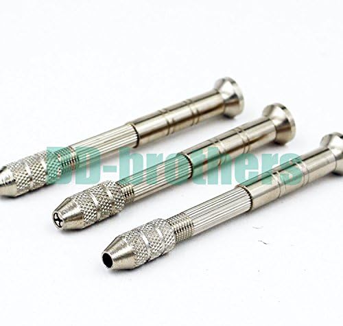 0.5-2.5mm Four Heads Hand Drill Chuck Swivel Head Pin Vise Watch Maker Repair Steel Tool Hand Work Clamps Anchors 500pcs/lot