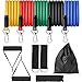 JZYLOVE JINZHIYANG 11pcs Übung Widerstand-Bänder Set Expander Yaga Pull Rope Fitnesstraining Fitness Band Heimtraining mit Tür-Anker Knöchelriemen (Color : 11pcs)