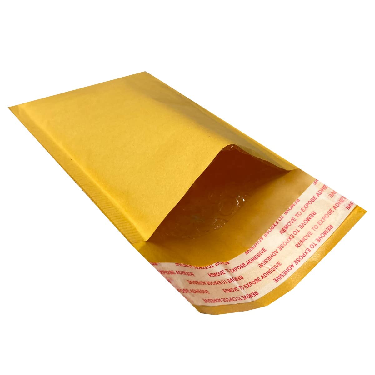 STARBOXES 250 Kraft Bubble Mailers 4x8'' - #000 Self-Sealing Padded Envelopes Bags Yellow