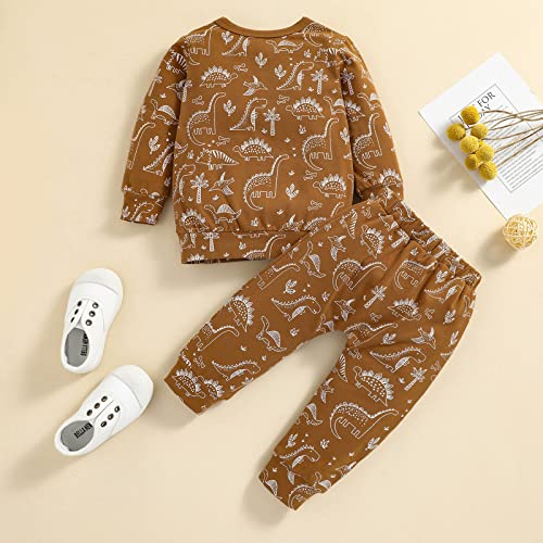 Toddler Baby Girl Boy Halloween Outfit Pumpkin Long Sleeve Sweatshirt Top Jogger Pants Infant Set Sweatsuit Outfit4