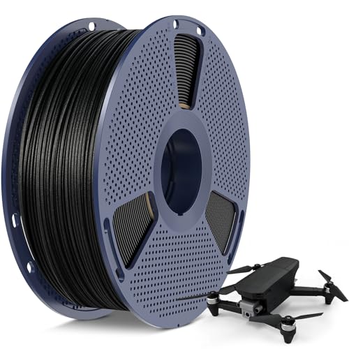 Image of SUNLU Carbon Fiber PLA, Strong and Lightweight PLA 3D Printer Filament, PLA Filament 1.75mm Dimensional Accuracy + /- 0.02 mm, Neatly Wound 3D Printing Filament, 1KG Spool. (Black)