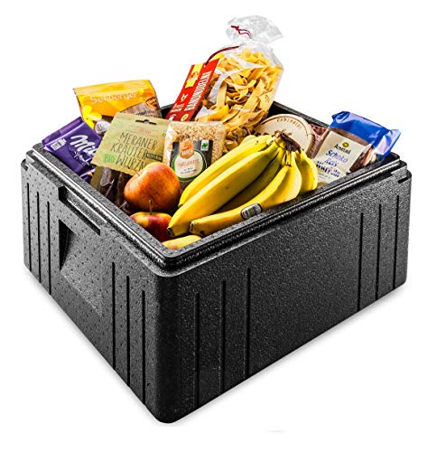 Foto von thermohauser EPP-Thermobox Pizza Eco Line inklusive Deckel - 22 Liter Volumen - 41 x 41 x 23 cm - Pizzabox für Lieferservice