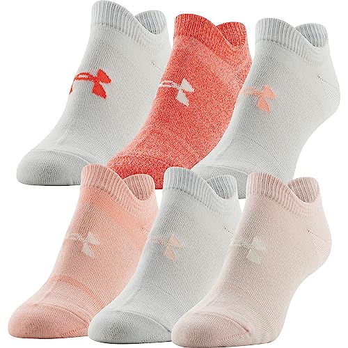 Under Armour womens Essential 2.0 No Show Socks, 6-pairs Discontinued