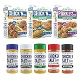 Vegan Plant Based Meats Combo & Chicken Salt AS SEEN ON SHARK TANK - Plant Based Chick'n Mix, Meat...