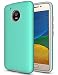 Moto E4 Case (U.S. Edition), Dretal [Shock Absorption] Ultra-thin Anti-slip Armor Silicone Rubber Heavy Duty Hybrid Protective Cover For Motorola Moto E4/Moto E (4th Generation)(Mint)