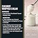 Thai Kitchen Coconut Whipping Cream, Sweetened, No Artificial Colors or Preservatives, Non-Dairy Alternative to Whipped Cream, For Dairy Free Desserts, 13.66 fl oz