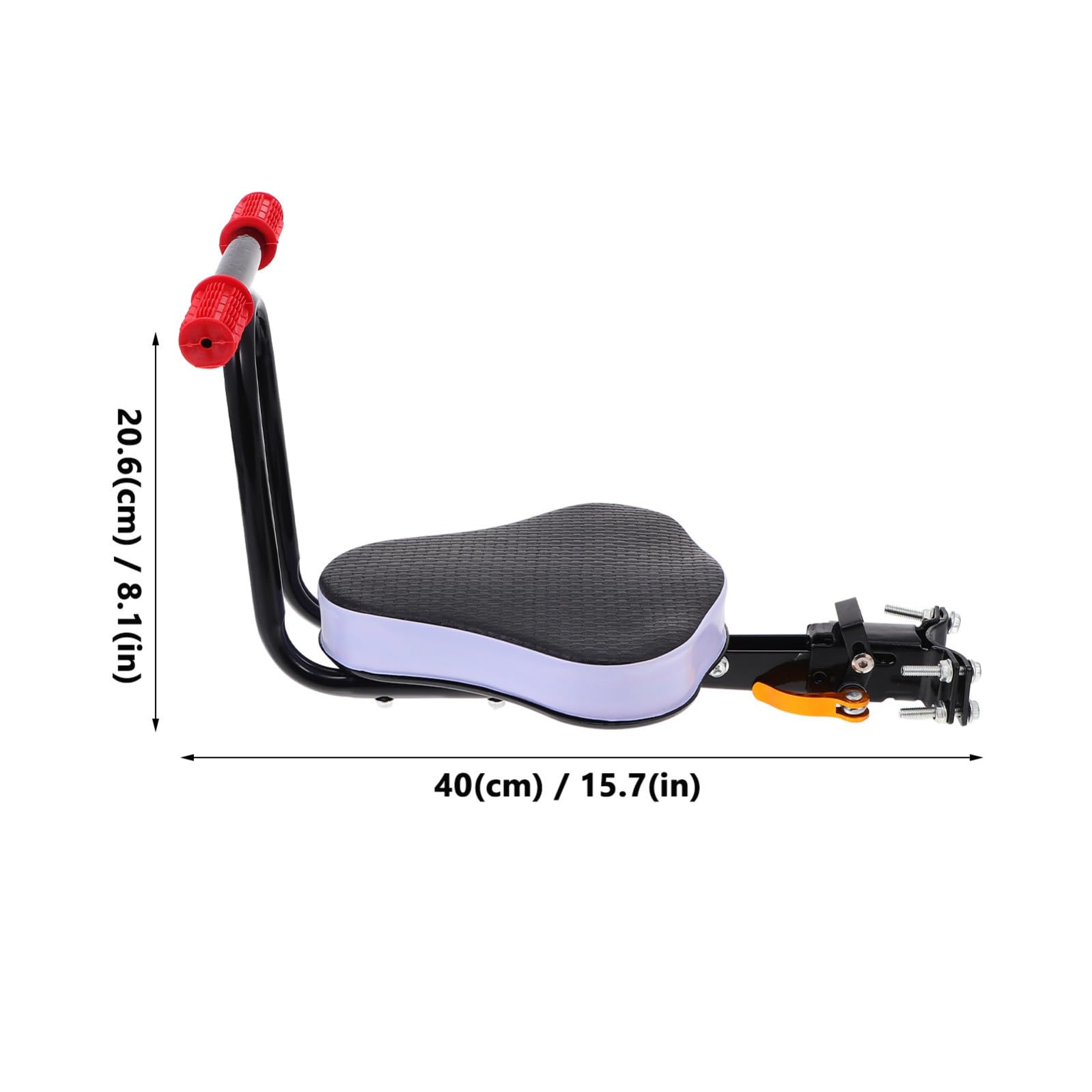 Sedile Ragazzo Ragazza per Bici Elettrica Schienale e Cuscino, Design Semplice e Installazione Sicura per Escursioni e attività Outdoor
