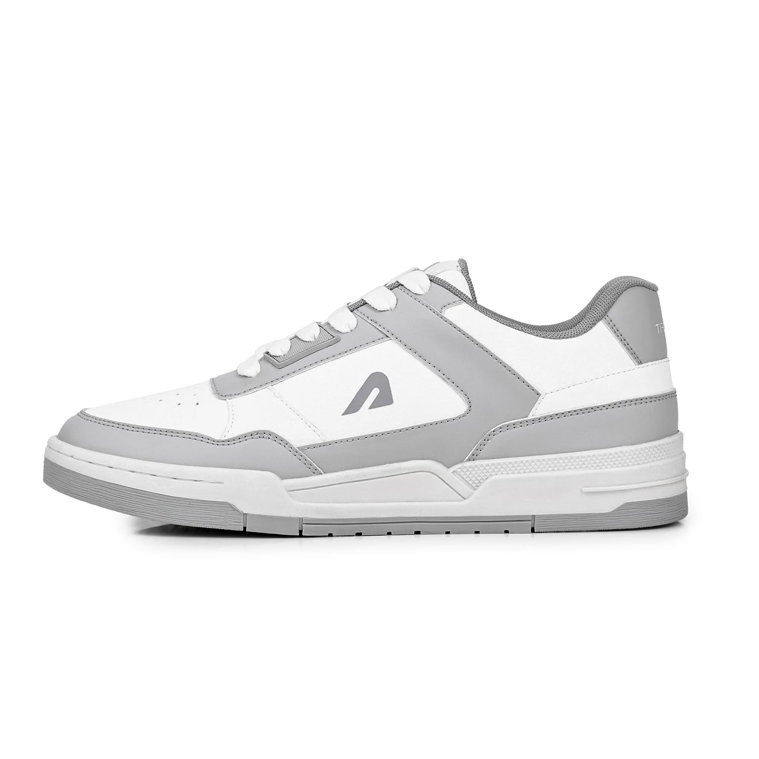 Boldfit DripBloc White Sneakers White-DawnGrey - Image 1