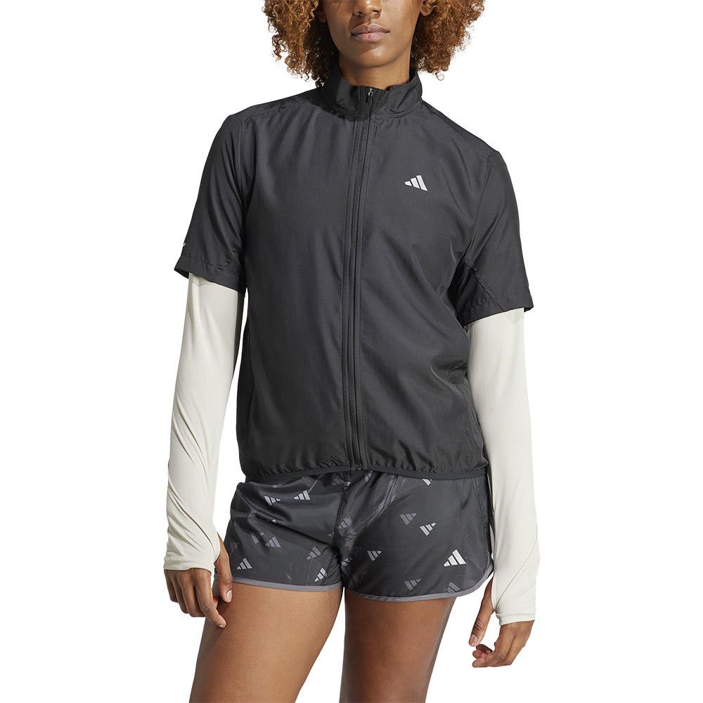 Adidas Damen Run It Short Sleeve Jacket Jacke