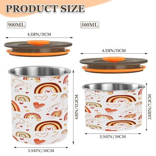 Contenedor de Café Acero Inoxidable Hermético 500ml miniatura 2
