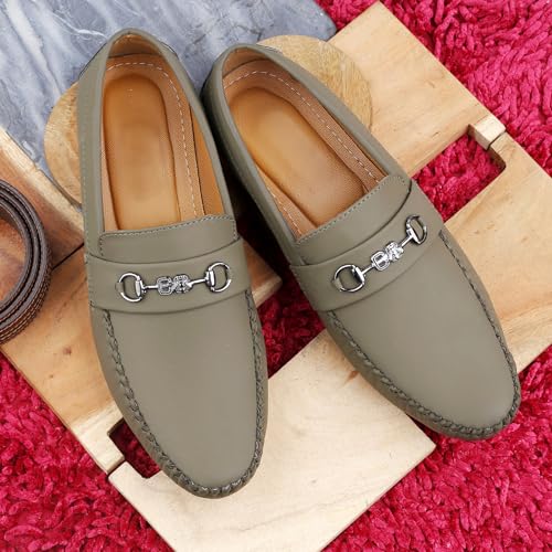 Image of WUGATTI Men's Leather Slip-On 100% Pure Leather Stylish Standard Casual Loafers