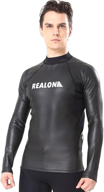 realon neopreno 2 mm piel suave buceo surf traje Top camiseta para surf