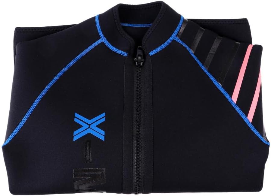 Men's 3mm Neoprene Wetsuits Jacket Front Zip -Sun ion, Long Sleeve for Diving, Wakeboarding, Scuba - Comfortable and Form-Fitting