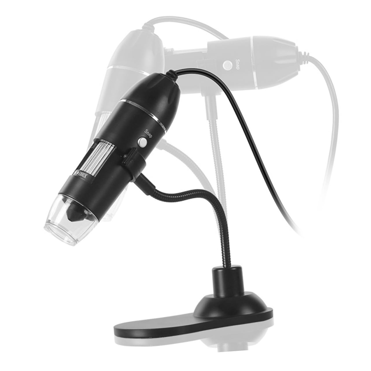 HOMSFOU Digitale Lupe mit USB-anschluss Led-Beleuchtung Flexibler Arm für Reparatur Inspektion Elektronik Labor und Sammlerstücke Vergrößerungsglas für Schmuck Jade und Antiquitäten