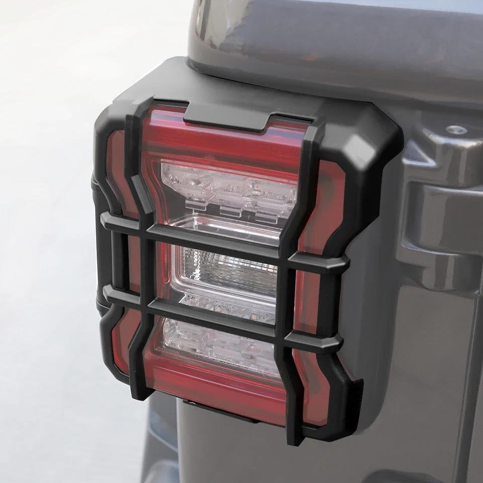 Funda luz trasera para Jeep Wrangler JL cubierta luz trasera automóvil negra 3