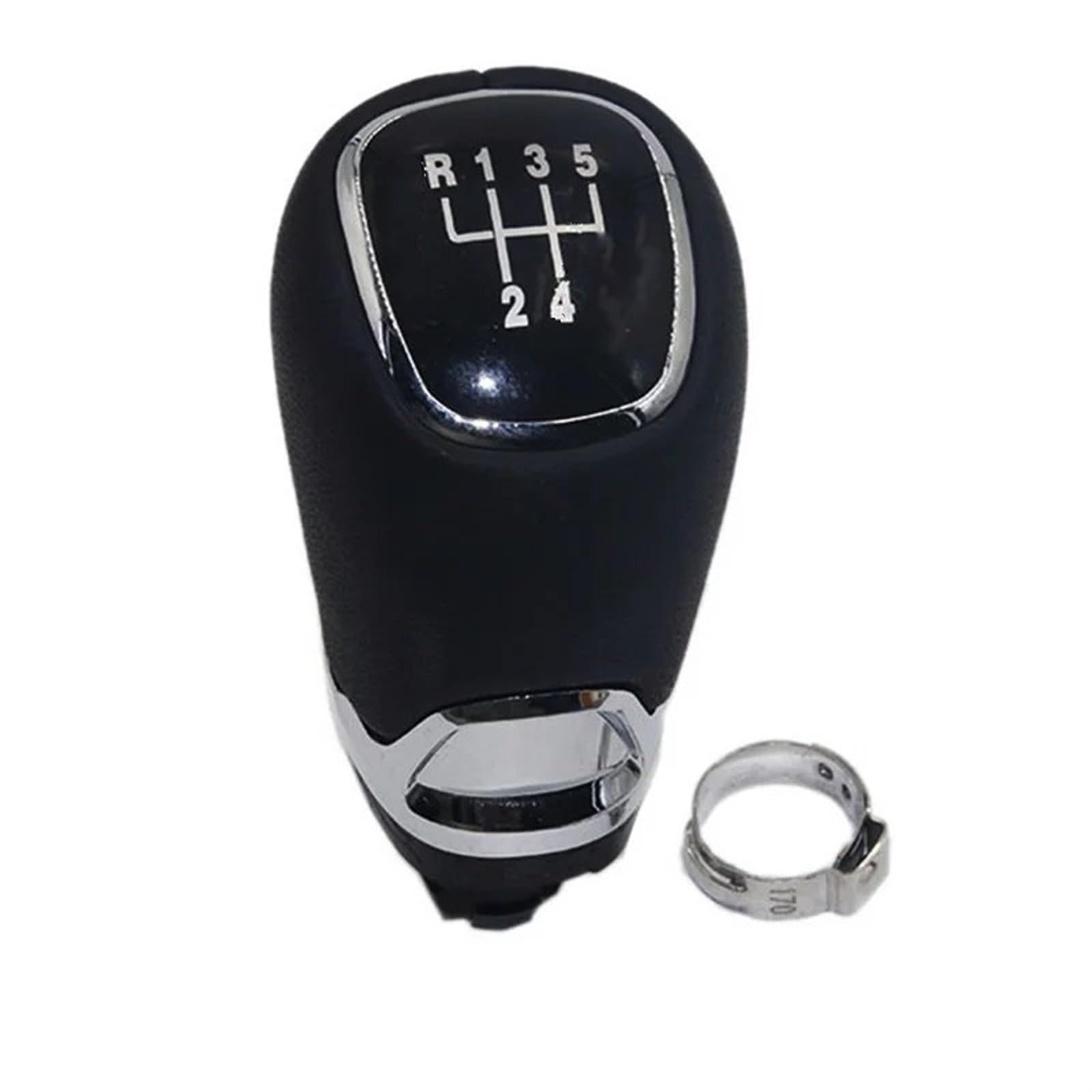 HSUKIHO Car Shift Knob Cover for Skoda for Octavia MK3 2014 2015 2016 2017 Car Shift Gear Knob Lever Gaitor Boot Cover(5 Speed knob)