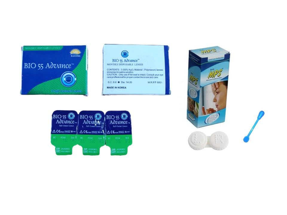 MD Bio 55 Advanced Clear Contact lenses Monthly Disposable with 80 Ml Solution, Lens Case and Lens Holder(UV Blocking, Pack of 3 Lens) (-5.00) (B0C8JJKZFZ) Amazon Price History, Amazon Price Tracker