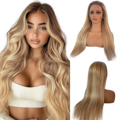 Munx Ombre Ash Blonde Lace Front Wig, 13x4 HD...