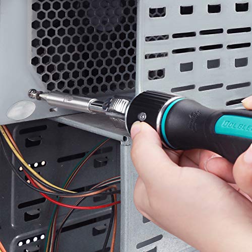 DOUBLEDRIVE Ratcheting Screwdriver Set - 2X Faster, 37-piece Repair Tool Kits for Laptop, PC, Furniture, DIY Hand Work