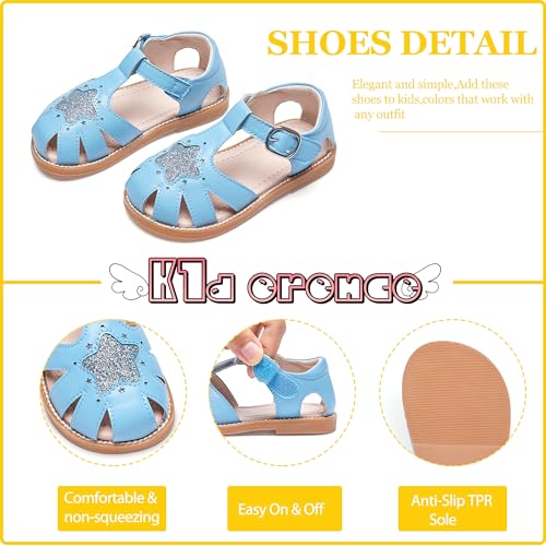 Image of Kiderence Toddler Girls Sandals Little Girls Kids Summer Shoes Toddler Sandals