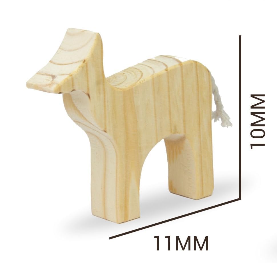 ANAIZA Wooden Animal Toy –Montessori Educational Toy for Toddlers & Kids Natural Animal Figure for Early Learning, Fine Motor Skills & Imaginative Play (Deer) 1