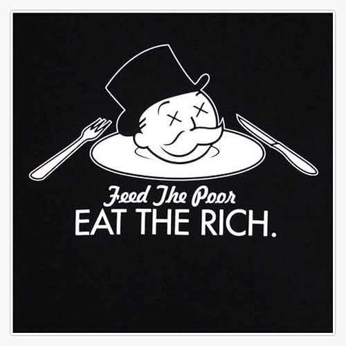 Eat The Rich - Adhesivo de vinilo impermeable para coche, laptop, pared, ventana, 5 pulgadas