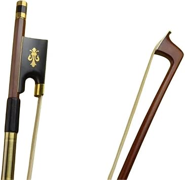 Adult Violin Bow 4/4 Violin Bow Premium Brazilian Wood Ebony Frog Very Good