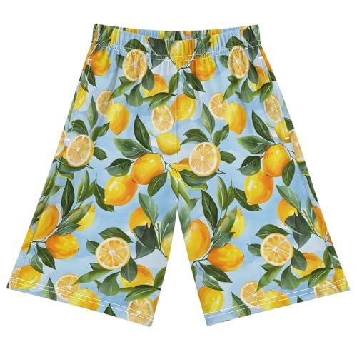 Color Of Lemons Short Pajama Pants Bottoms Soft Sleepwear with Pockets