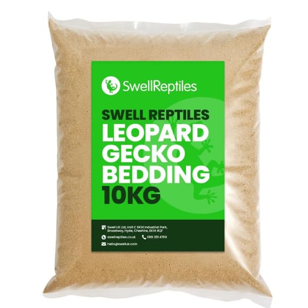 Swell Reptiles Leopard Gecko Bedding - Natural sand and soil substrate for arid reptiles