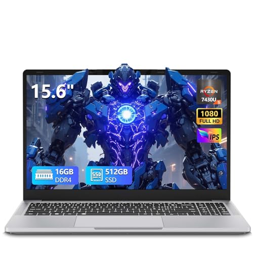 MOGIKK Laptop da 15,6 pollici con processore Ryzen 7430U (fino a...