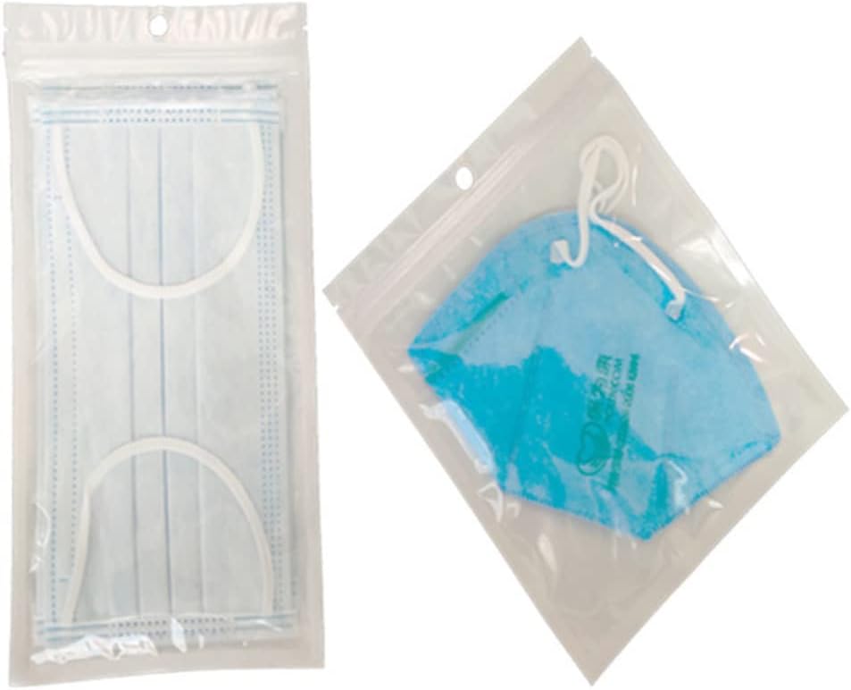 100pcs Reclosable Sealing Bags for Food Storage Toy Travel Packing Bags Sealed Closure and Hanging Hole