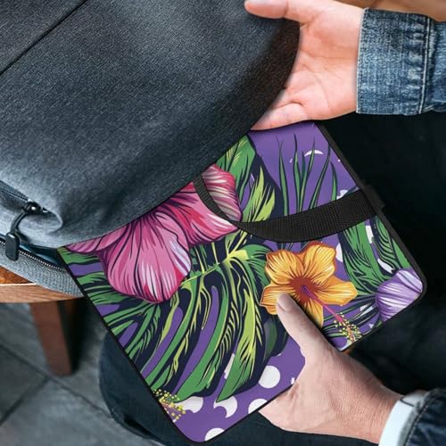 Bolsa para laptop de 17 pulgadas con patrón floral tropical miniatura 2