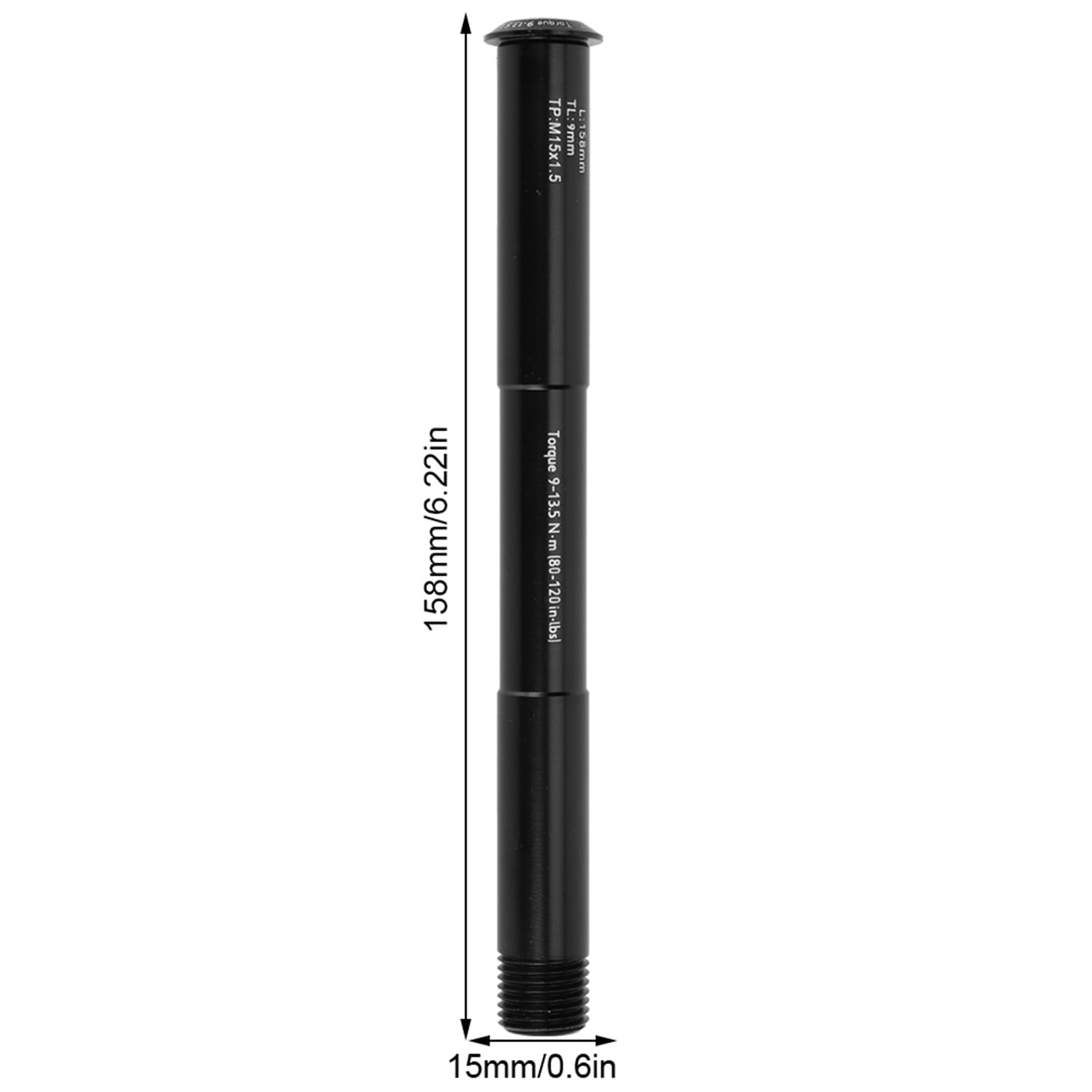 15X110 Przez oś 15Mm Przez oś Czarny Rower Przedni Widelec oś Przednia Piasta Rura Przez Wałek Boost Stop Aluminium dla