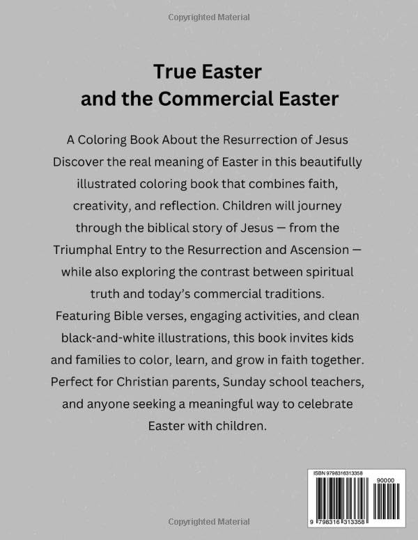 The True Easter: A Coloring Book on the Resurrection of Jesus (Easter Series: Coloring Book for Cristian Children.) - Image 2