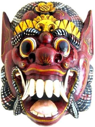 OMA Barong Dance Mask, African Style Lion Wall Mask