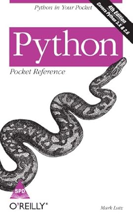Buy Python Pocket Reference Book Online at Low Prices in India | Python ...