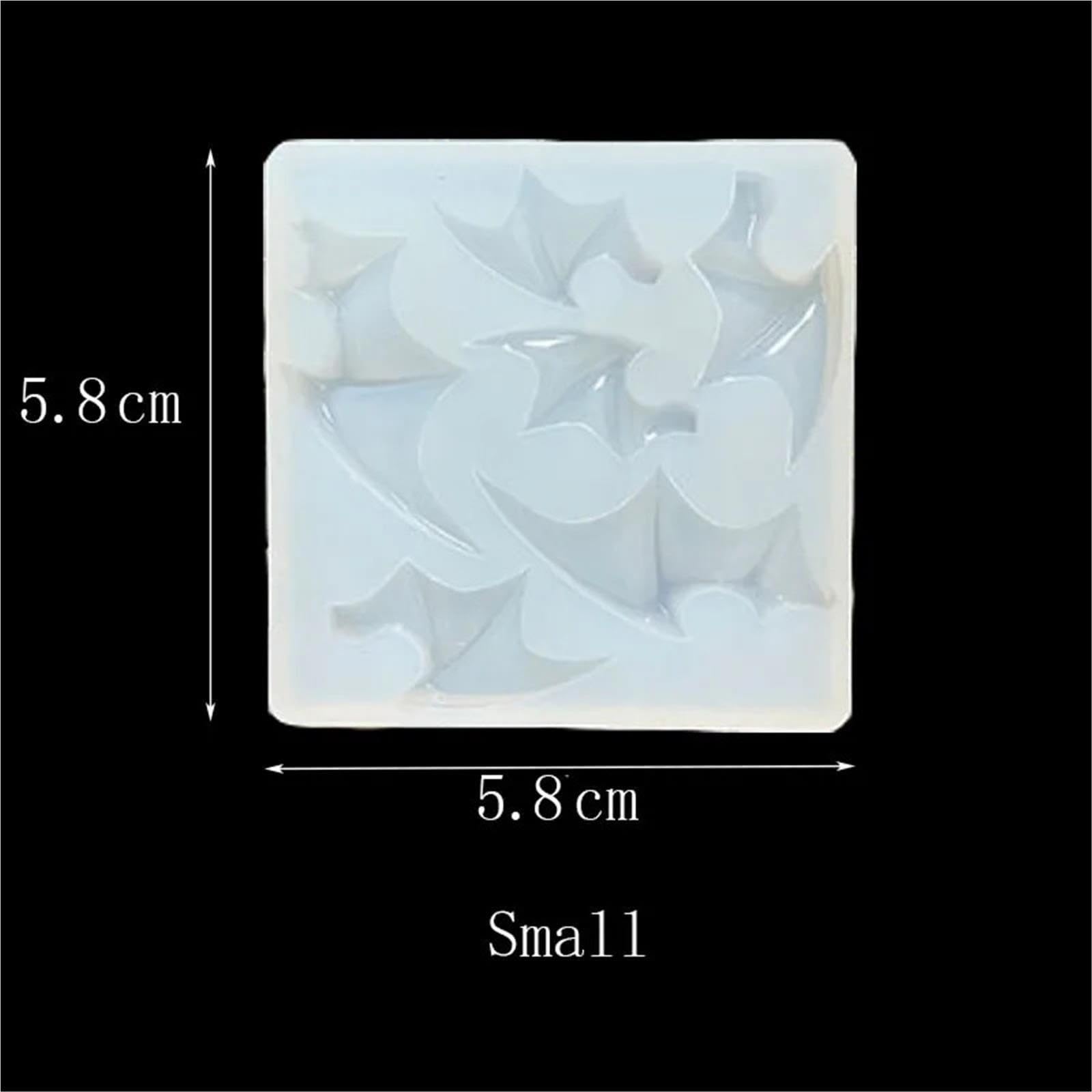 Stampi in Silicone per Ali d'Angelo Accessori for Gioielli con Stampo in Silicone a Forma di Ali del Diavolo Fai-da-Te(7.9 * 7.9cm)